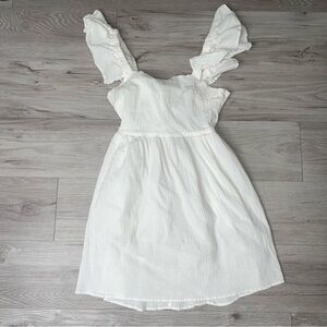 Cottagecore Mini Dress M Whimsical Ruffled Coastal Casual Whimsy Fairy Summer